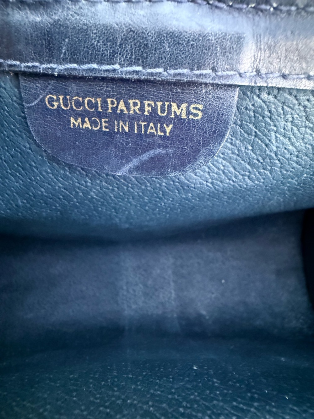 Gucci Navy/Red Web GG Monogram Crossbody Clutch SMALL - Picture 8 of 13